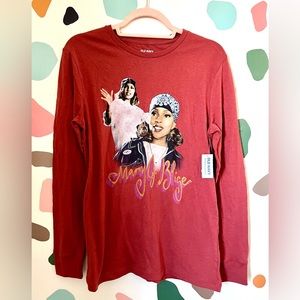 Retro Mary J. Blige long sleeve T